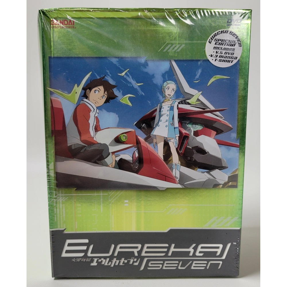 Eureka Seven Special Edition DVD Vol 5 Manga Vol 3 T-Shirt Box Set Bandai NEW